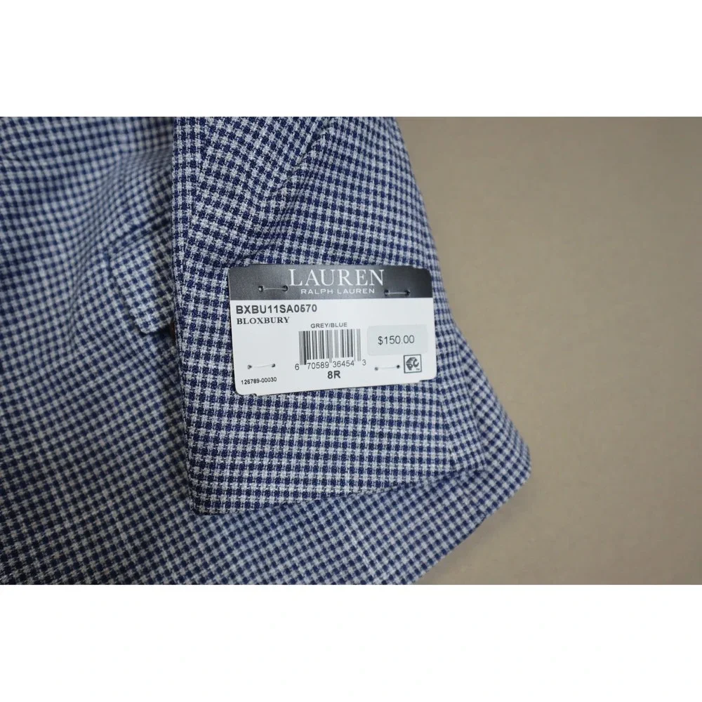 Lauren Ralph Lauren Big Boys Mini Check‎ Classic Sport Suit Jacket Size 8R
